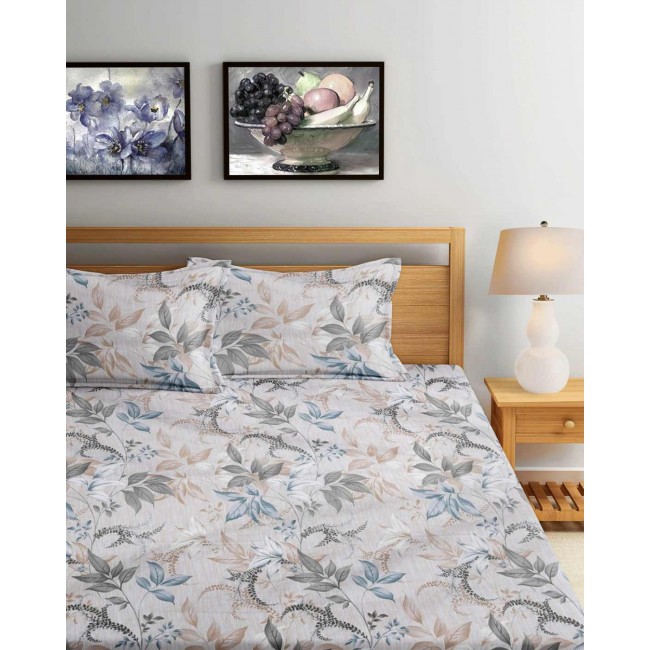 Sale Active Cotton Feel Glace Cotton Printed King Size Double Bed Bedsheet with 2 Pillow Cover Sale Active Cotton Feel Glace Cotton Printed King Size Double Bed Bedsheet with 2 Pillow Cover